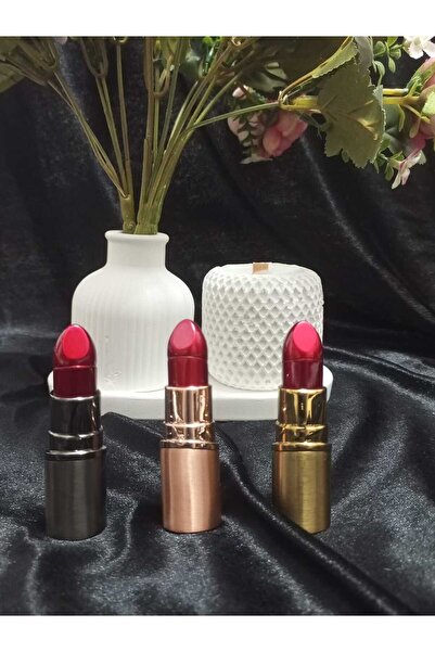 AYKE AKSESUAR Kişiye Özel İsim Baskılı RUJ Şeklinde Özel Tasarım Gazlı Alevli...