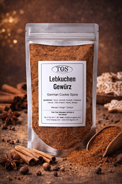 TOS The Organic Spices Lebkuchengewürz Kurabiye Baharatı 100 gr Lebkuchen Coo...