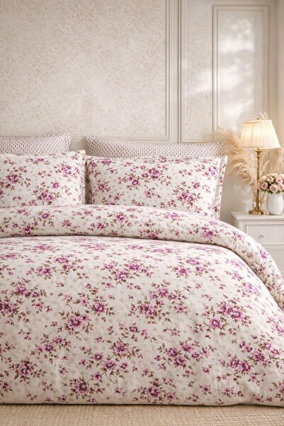 Sheri Home YENİ 100% Yıkanmış Pamuk Nevresim (Yorgan Kılıfı) KIRÇİÇEKMODEL886...