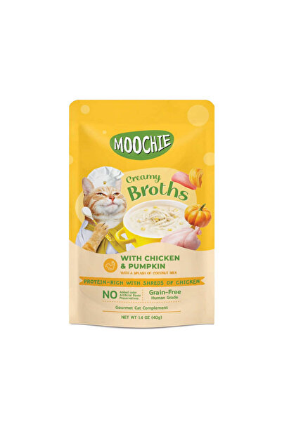 MOOCHIE 1612958746 ÇORBA KEDI ÖDÜLÜ TAVUK-BALKABAĞI 40 GR X (185829) 4 ADET