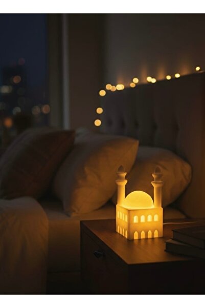 Katmanatolye Ramazan Özel Tealight Mumluk | Işıklı Mini Cami Dekoru | 3D Bask...