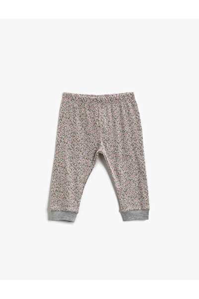 Koton Floral Sweatpants with Elastic Waist