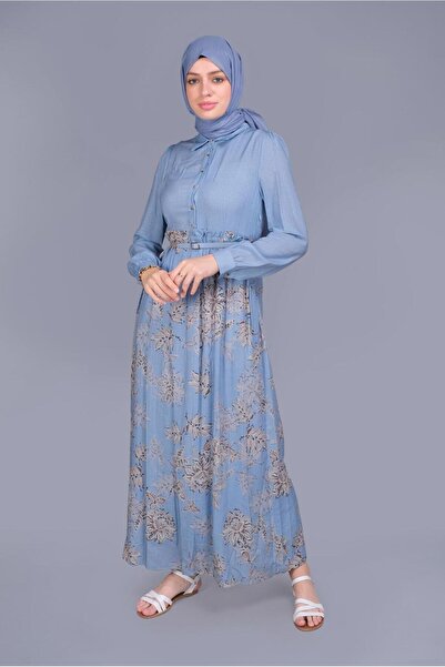 Alvina Flowery Zipper Dress 41549