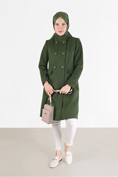 Alvina Пальто з кишенями на ґудзиках 90253