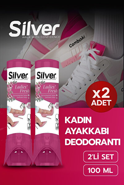 Silver 2 Adet Kadın Ayakkabı Deodorantı Ayak Koku Giderici Terleme Önleyici 1...