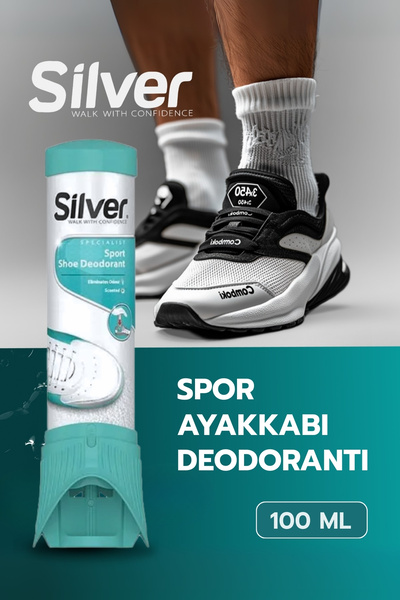 Silver Ayakkabı Deodorantı Ayak Koku Giderici Terleme Önleyici Sprey 100ml
