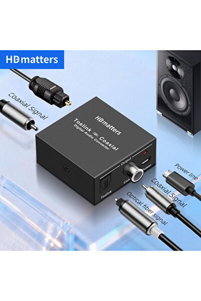Choice محول صوت رقمي أسود ثنائي الاتجاه RCA محول محوري رقمي إلى بصري Toslink ...