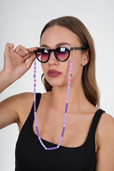 JULIANO Fimo Purple Glasses Chain