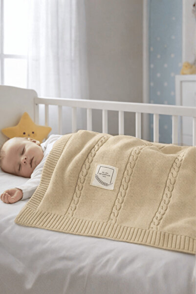 Miespiga Cotton Knitwear Knitted Baby Blanket Me Classic