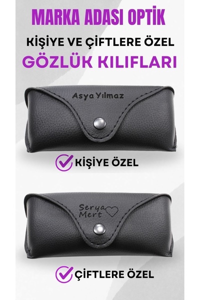 JULIANO Kişiye ve Çiftlere Özel Gözlük Kılıfı - 2 Adet