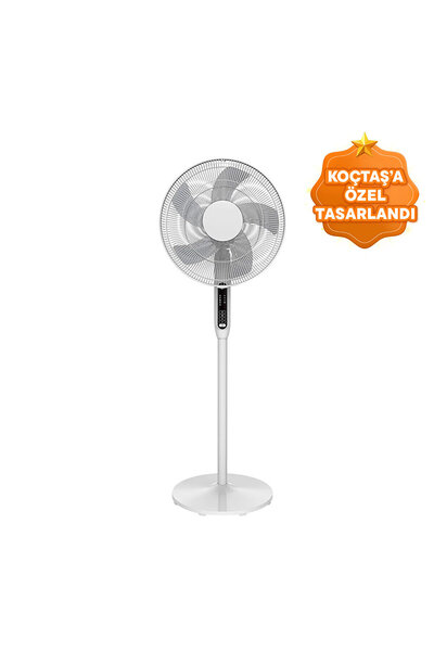 GOOD HOME 40 cm Kumandalı Ayaklı Vantilatör Beyaz