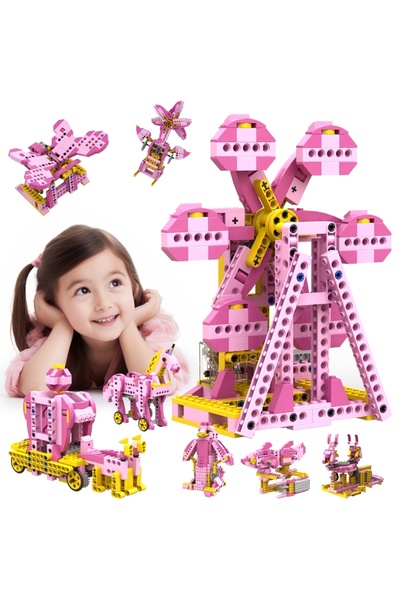 Choice مجموعة أدوات بناء العلوم والتكنولوجيا والهندسة والرياضيات التعليمية من...