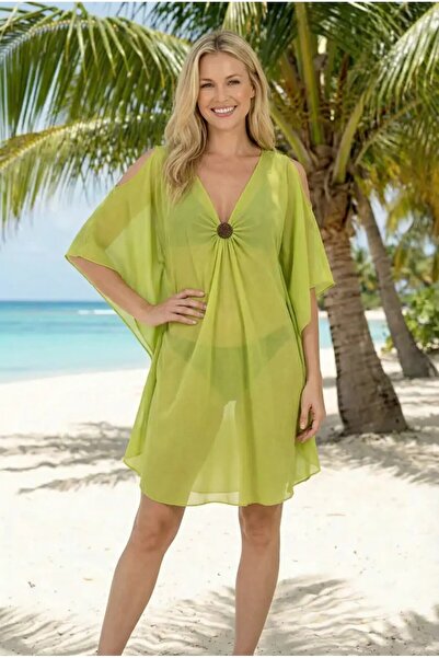 MAYOPORT Halka Detail Chiffon Pareo