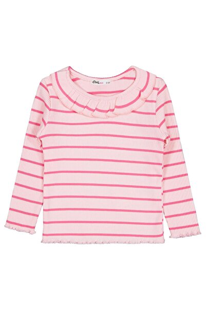 Civil Girls Çizgili 2-5 Yaş Sweatshirt - Pembe 2-3 Yaş