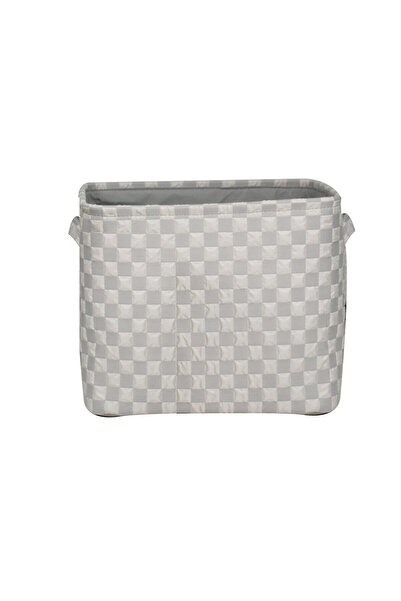 KOÇTAŞ Monogrom Sepet Bej Gri 36x26x29,5 Cm