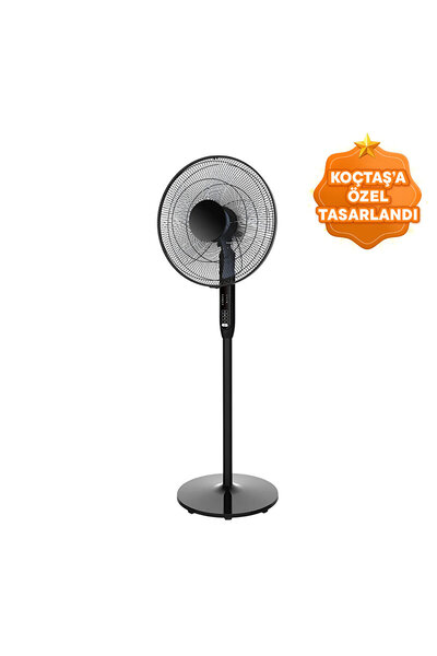 GOOD HOME 40 cm Kumandalı Ayaklı Vantilatör Siyah