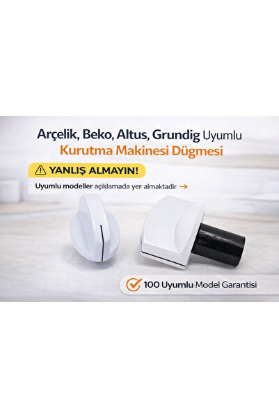 Arçelik Beko Fırın Orjinal Düğme Beyaz 250151550 1 Adet