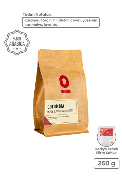 Espressolab Colombia Monte Blanco Pink Bourbon 250g – Karamel, tarçın, yasemi...