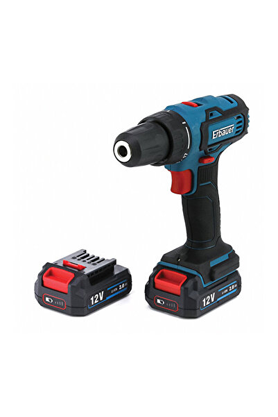 Erbauer EDD12-Li-2 Çift Akülü Matkap 12V