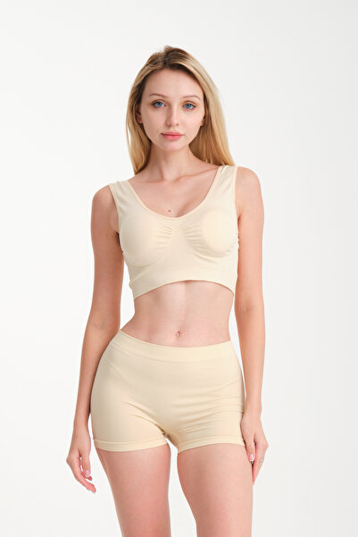 F&W FİT WOMEN BOXER DE DAMĂ Modelator, fără urme, tricotat fără cusături BOXE...