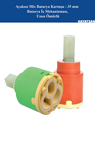 HAYATSAN 35 mm Ayaksız Batarya Kartuşu — Seramik Diskli Tek Kollu Batarya İç ...