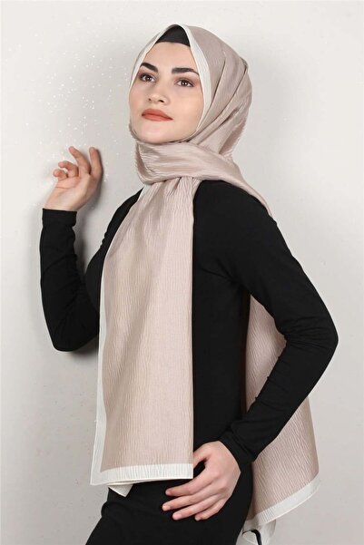 Eşarppark Fashion İpeksi Şal 2880-2 Açık Taş