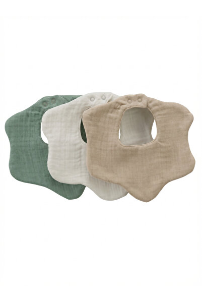 elibaby 3-Pack 100% Organic Cotton 8-Layer Multi Muslin Floral Baby Drool Bib...