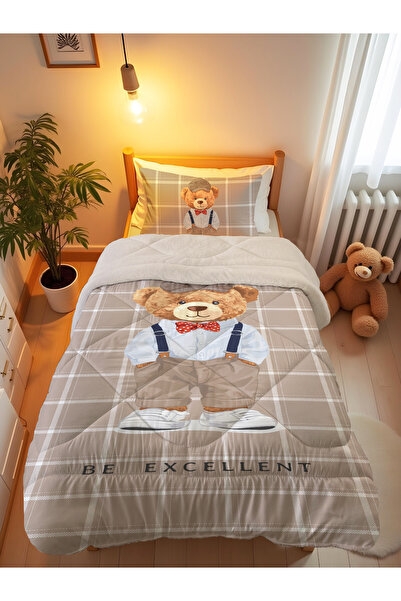 Evmila طقم لحاف ونوم من السيليكون مزدوج الجوانب من تيدي وموستريد مقاس 160x220...