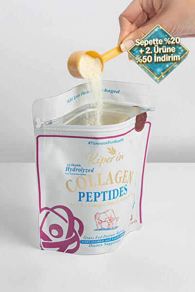 Kiperin %100 Saf ve Doğal Yüksek Biyoaktif Çift Hidrolize Kolajen Peptitler i...