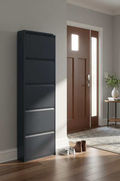 LICCIA Metal Ayakkabılık 5'li Antrasit