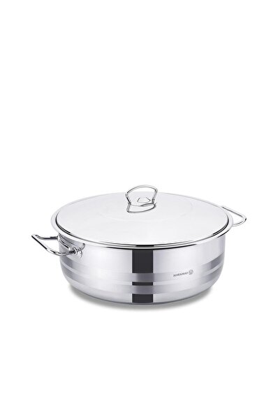 KORKMAZ Mega 28x11 cm Kısa Tencere A1941