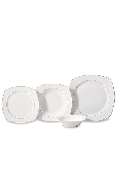 KORKMAZ Mona Collection 60 Parça Kare Yemek Takımı A8131