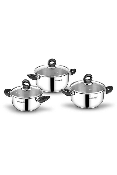 KORKMAZ Nora 6 Parça Tencere Seti A5052