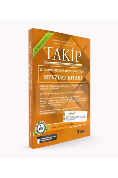Temsil Kitap TAKİP İcra Müdürlüğü Sınavlarına Hazırlık Mevzuat Kitabı