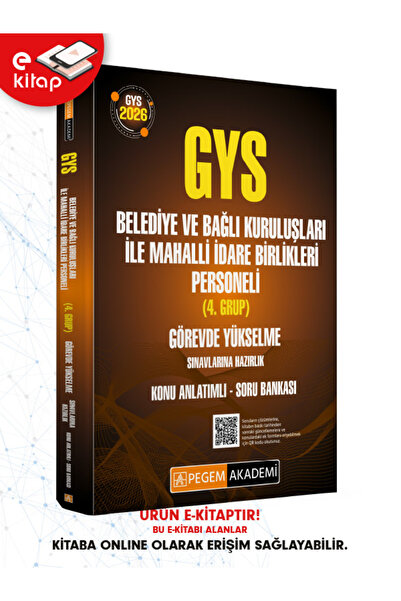 Pegem Akademi Yayıncılık 2026 GYS Belediye ve Bağlı Kuruluşları ile Mahalli İ...