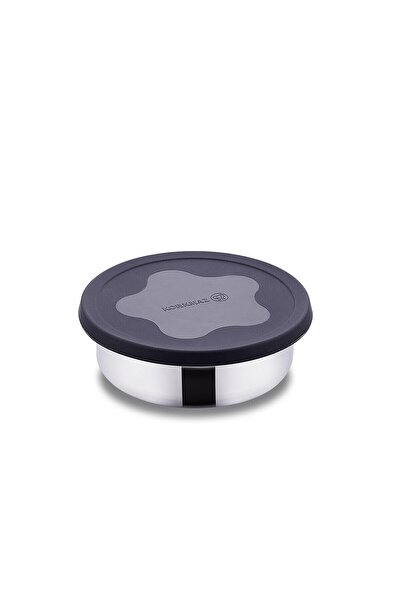 KORKMAZ Freska Black Storage Container 16 cm A5620-1