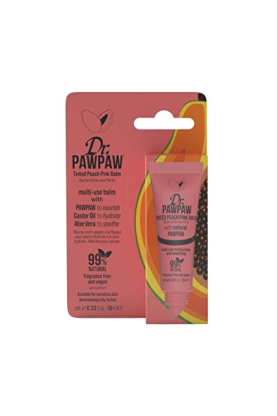 Dr.Pawpaw Balsam vegan multifuncțional, nuanță Pink Peach, Dr.PAWPAW, 10 ml