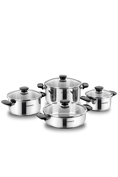 KORKMAZ طقم أواني طهي كابا 8 قطع A1678