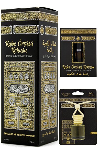 ESVED Kabe Örtüsü Kokusu 400ml - Kabe Örtüsü Kokusu 8Ml Araba Kokusu Cam Şişe...
