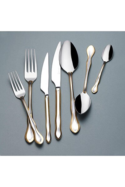 KORKMAZ Silva Gold 84 Parça Çatal Kaşık Bıçak Seti A2556