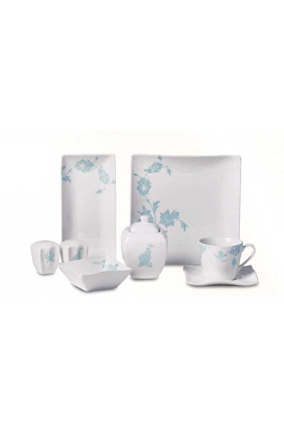 KORKMAZ Link Collection 28 Parça Kare Kahvaltı Takımı A8587