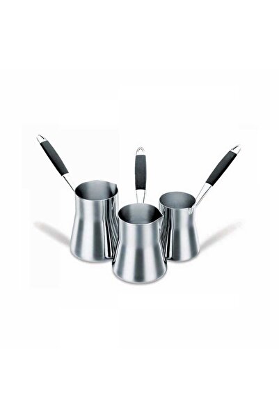 KORKMAZ Flora Black Coffee Pot Set A126