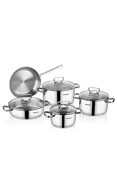 KORKMAZ Lara 9 Parça Tencere Seti A1975