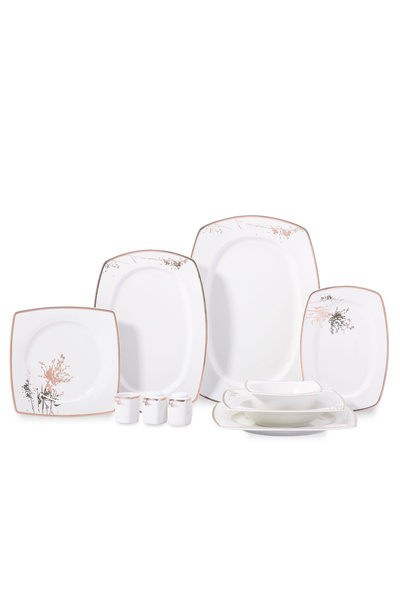 KORKMAZ Zena Collection 60 Parça Yemek Takımı A8093