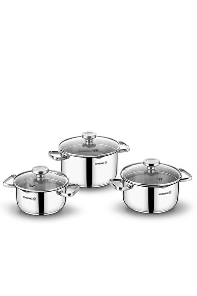 KORKMAZ Aqua Jr. 6 Parça Tencere Seti A1967