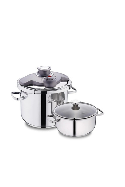 KORKMAZ Aqua 4 Parça Düdüklü Tencere Seti A175