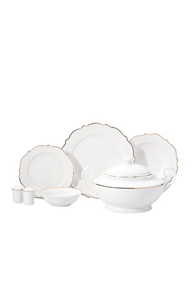 KORKMAZ Eliza Collection 60 Parça Gold Yemek Takımı A8249