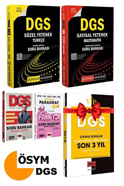 Pegem Akademi Yayıncılık 2026 Pegem Dgs Türkçe Soru Bankası Dgs Matematik Sor...