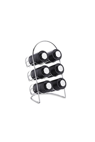 KORKMAZ Stora Plus Siyah 7 Parça Baharat Seti A5523-3