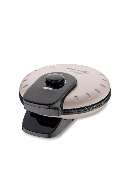KORKMAZ Mia Metallic Beige Waffle Maker A319-07